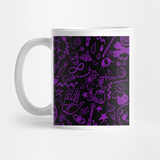 Witchy Doodles - Black Mug